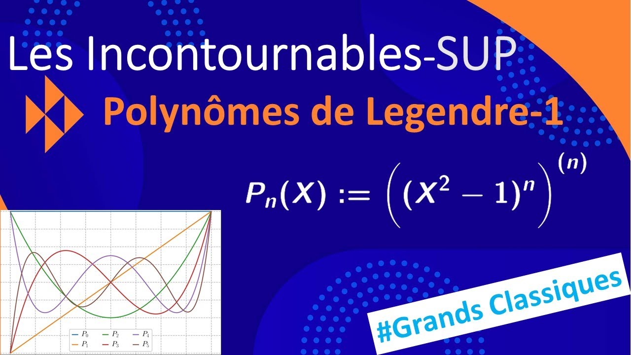 Polynômes de Legendre, application du théorème de Rolle (colle de maths MPSI-PCSI)