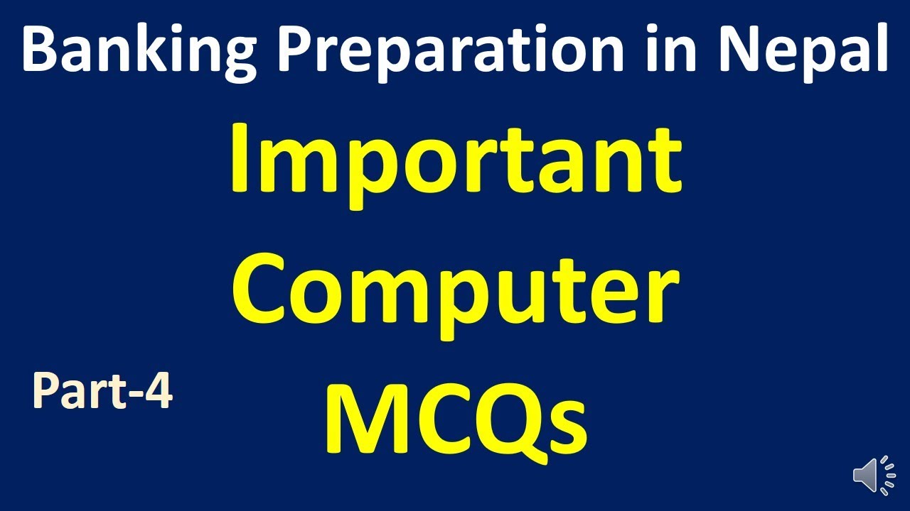 MCQ Questions of Computer (Part-4) #Computer MCQs #NRB#ADBL#Loksewa #BankingPreparationinNepal