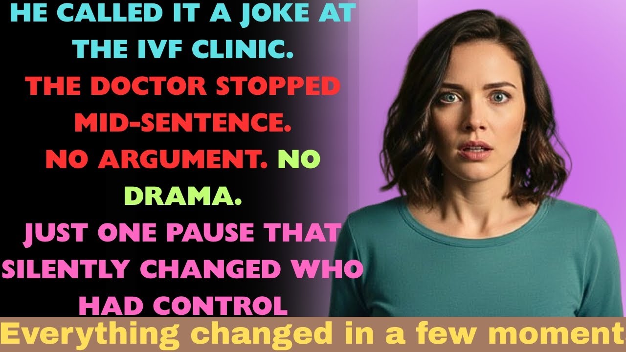 At The IVF Clinic, My Husband Made A Joke — The Doctor Stopped Him Mid-Sentence
