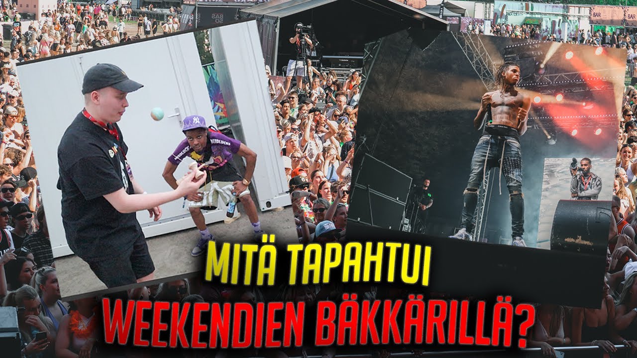 Pi'erre Bournen kanssa Weekendien bäkkärillä | Weekend Festival 2022 VLOG (Päivä 1/3)