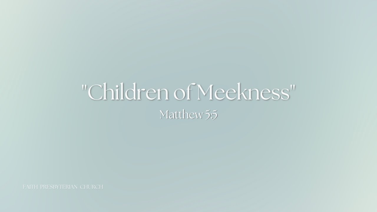 Matthew 5:5, 