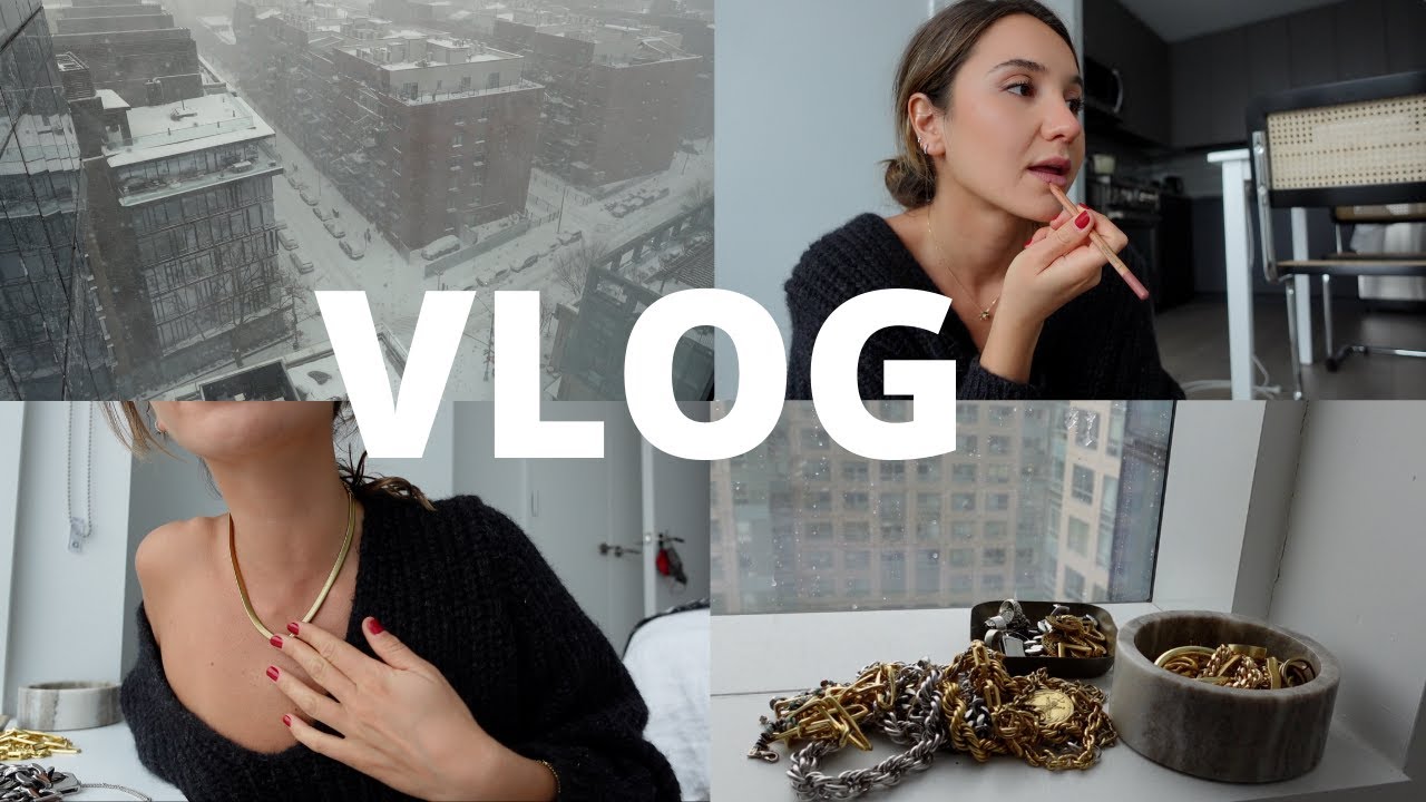 VLOG| Why I'm leaving NYC (for a bit), makeup routine, jewelry collection
