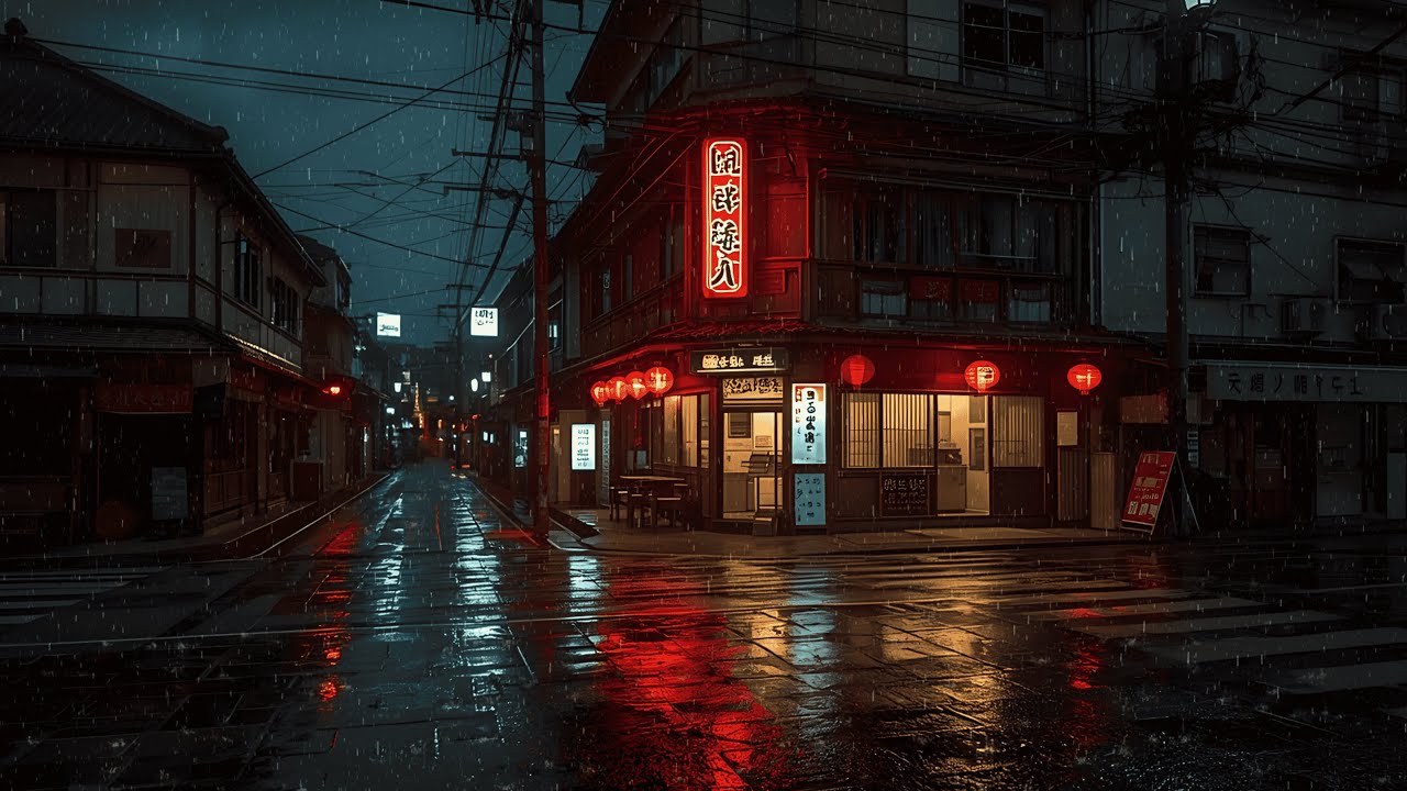Tokyo Midnight Rain 🌧️ — Soft Lofi Ambience for Relax & Sleep