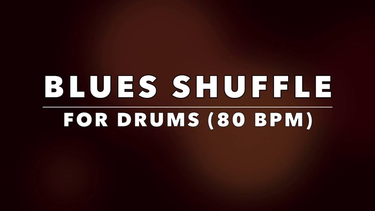 Blues Shuffle Drum Backing Track for Drummers (NO DRUMS)
