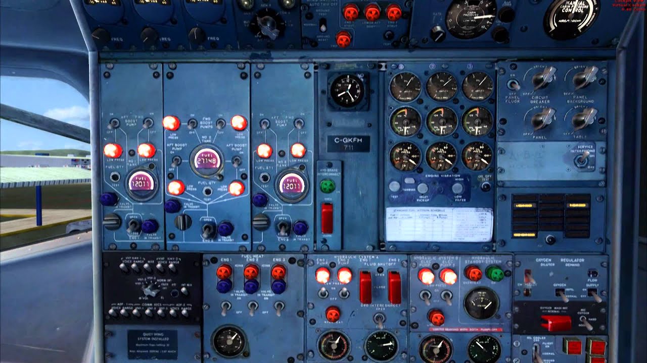 FSX HD VIDEO CS BOEING 727-200 COMPLETE COLD & DARK STARTUP PROCEDURE