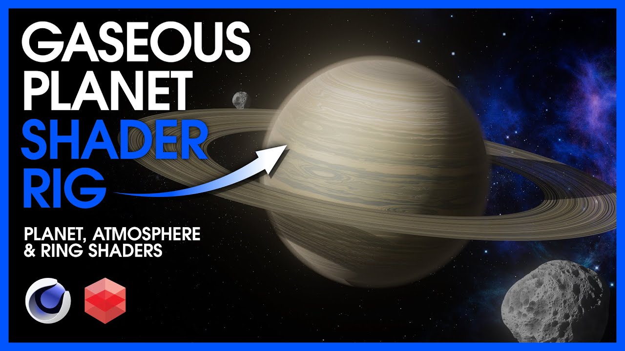 Need a Gaseous Planet material?-Cinema 4d Redshift Tutorial [4K]