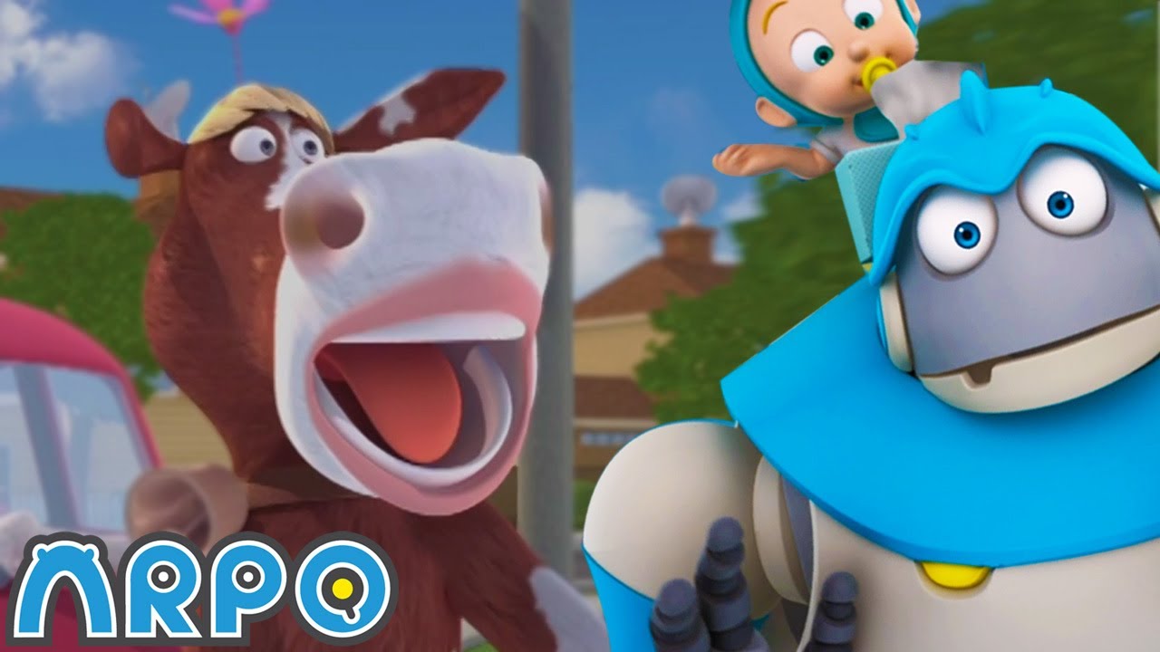 Arpo contra la Vaca Malvada | ARPO en Español | Dibujos Animados | Videos para niños