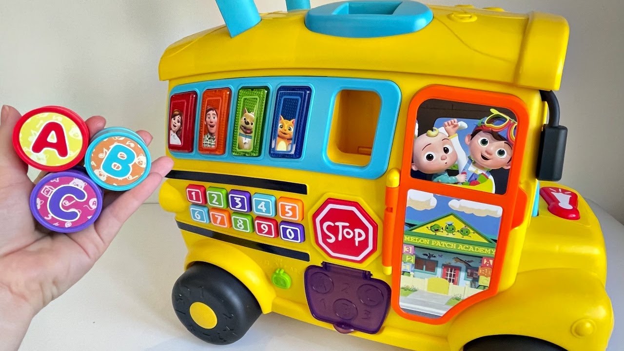 Wheels on the Bus with Coco Melon Toys!! Best Learning Videos for Toddlers and Kids