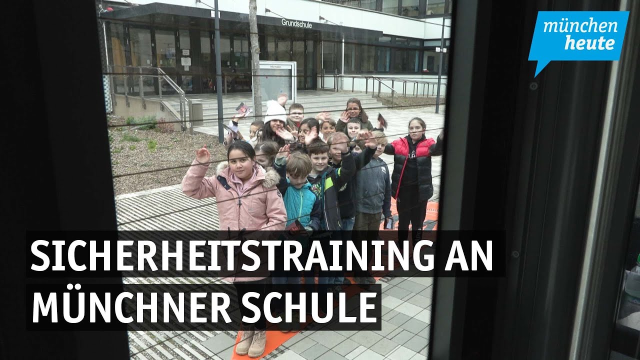 Toter Winkel - Verkehrswacht München mit Sicherheitstraining an Münchner Schule
