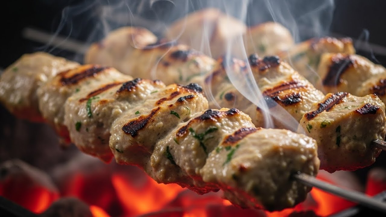 STREET STYLE BBQ! 🍢 Juicy Malai Boti Recipe on Charcoal