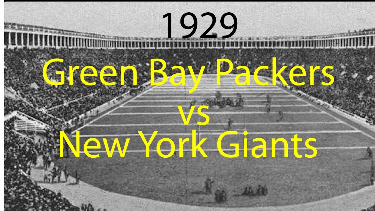 1929 Green Bay Packers @ New York Giants Rare NFL Footage