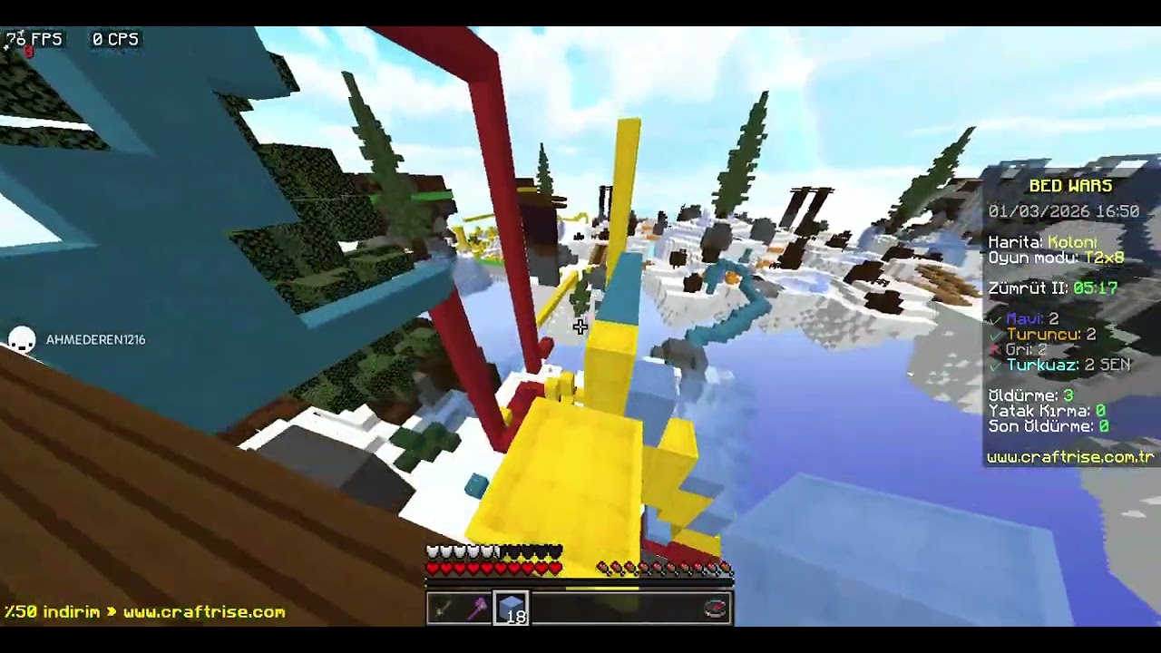 İftar öncesi BedWars çalışıyorum part:5