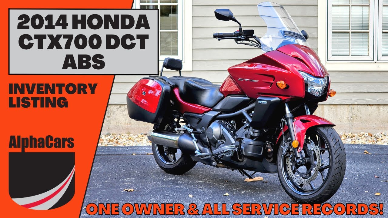 Enjoy Easy Touring with this Accessoried 2014 Honda CTX700 DCT ABS!