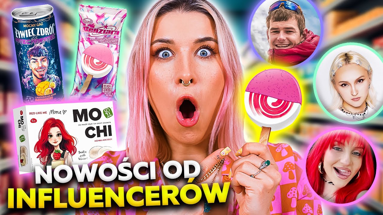 WIELKI TEST NOWOŚCI INFLUENCER&Oacute;W! Lody Genziara, ekipa, patec, Kizo | Agnieszka Grzelak Vlog