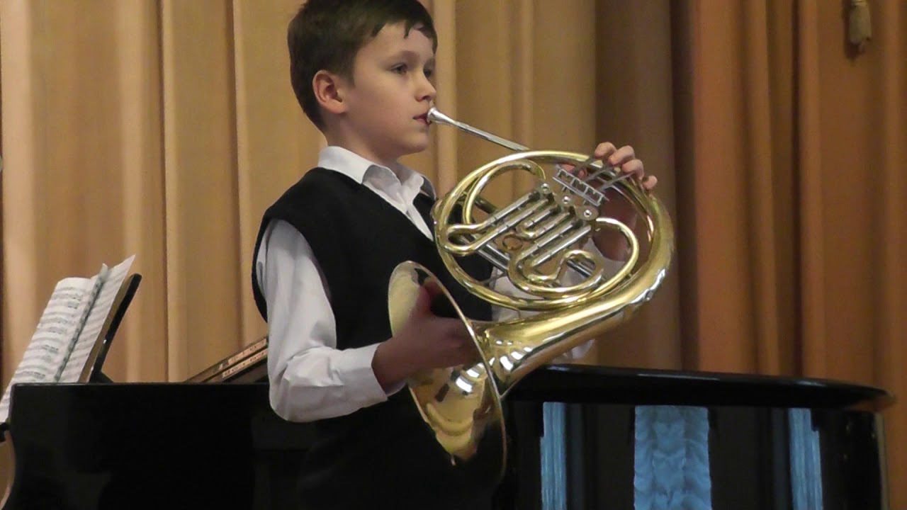 В.А.Моцарт Концерт №1,2 ч. Исп.Максим Соколов (валторна),конц.Екатерина Филипенкова