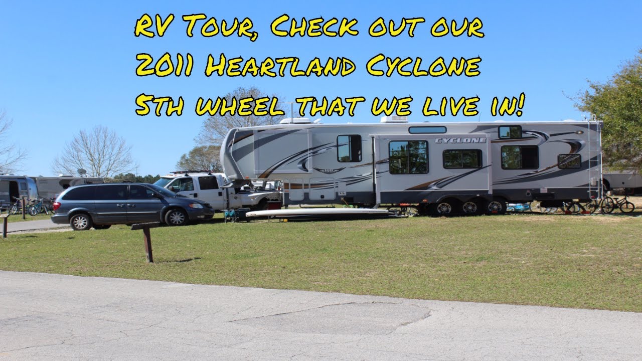 RV Tour | 2011 Heartland Cyclone 3612 5th wheel | family of 7's home
