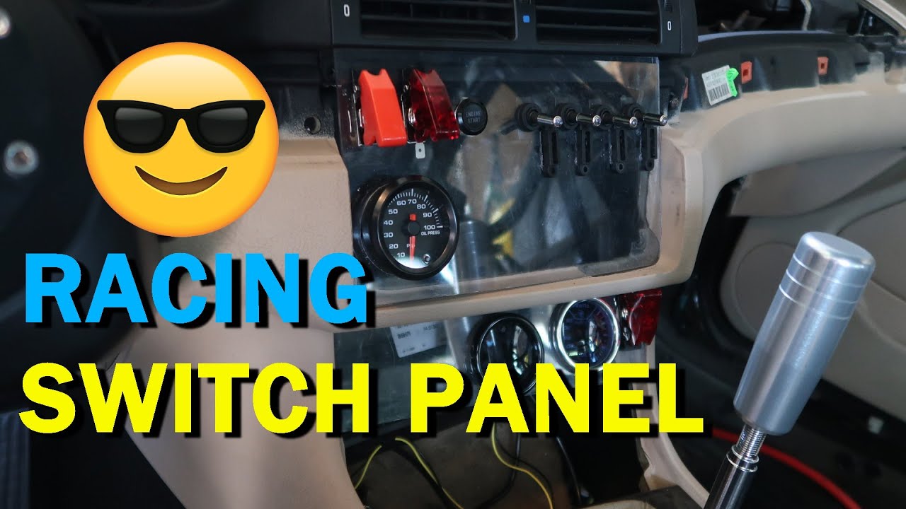 Making My Own Racing Switch Panel DOPE - 2JZ to E46 Conversion