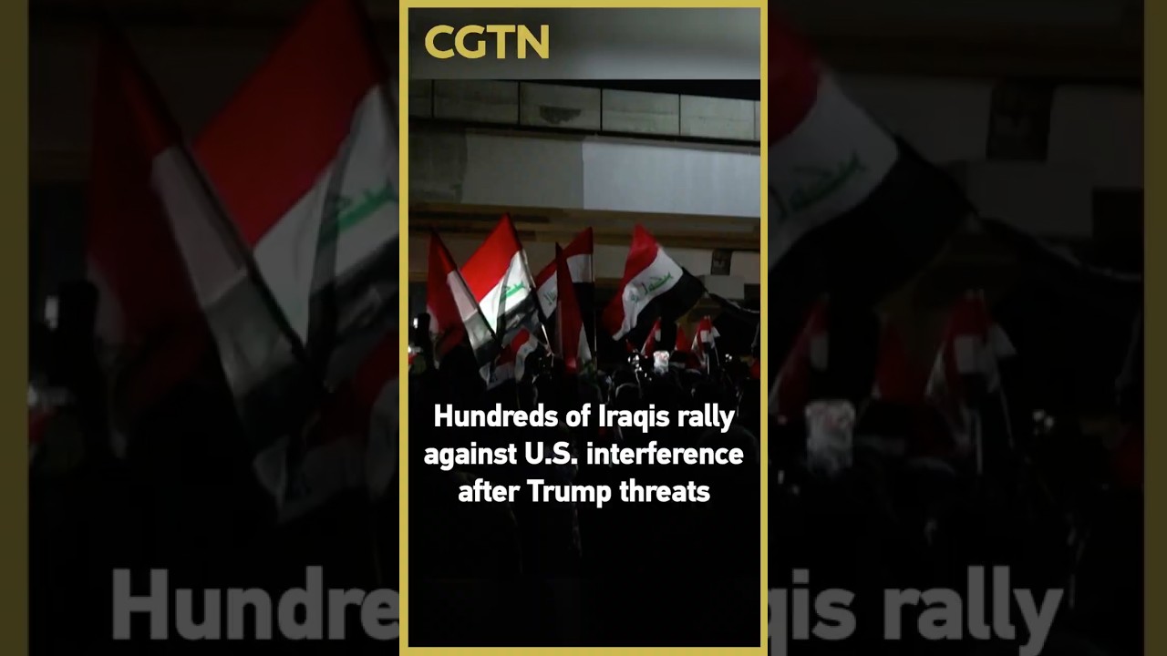 Hundreds of Iraqis rally against U.S. interference after Trump threats