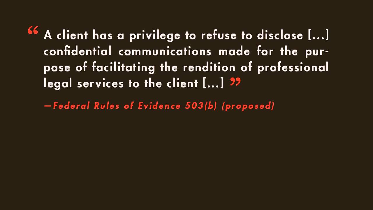 Evidence Law tutorial: Attorney-Client Privilege | quimbee.com
