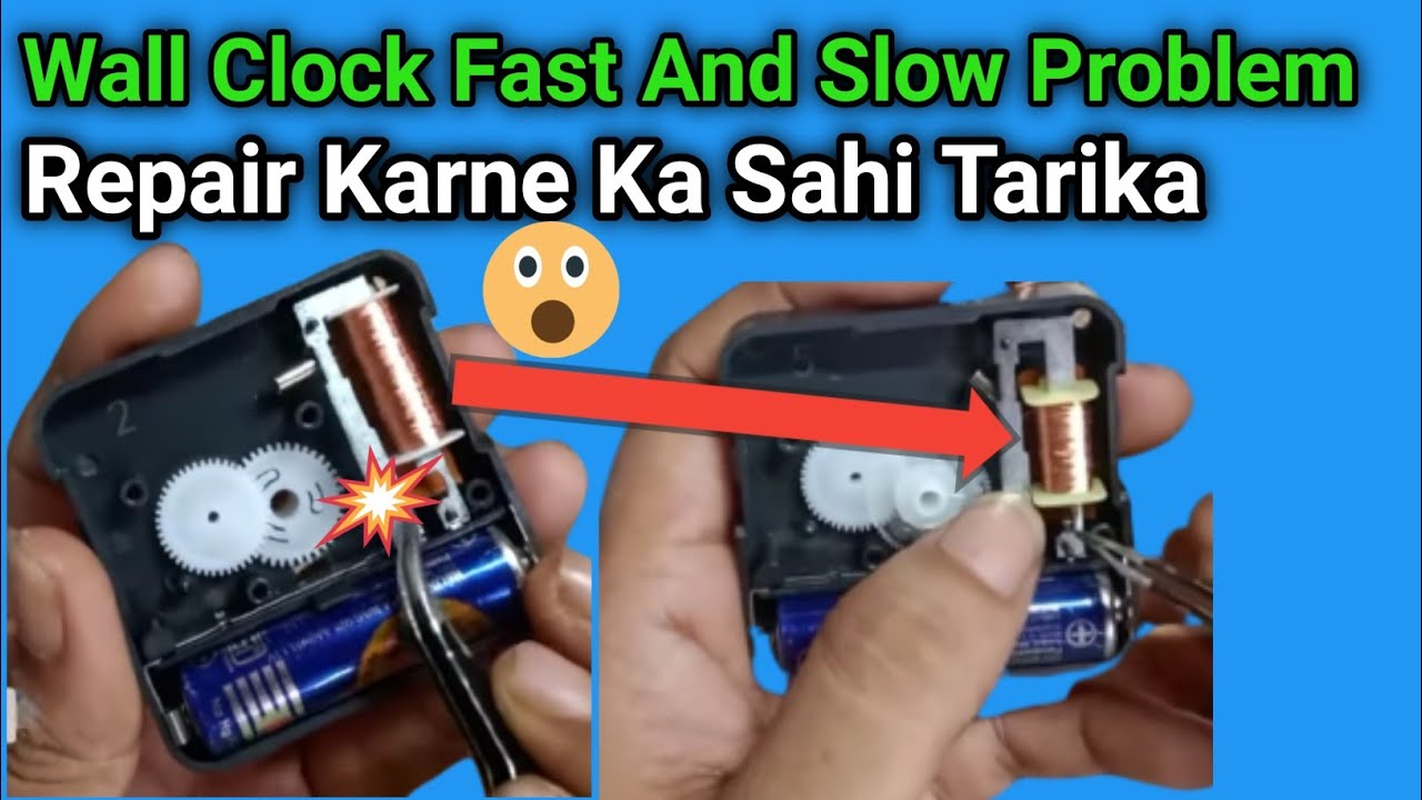 How to repairing wall clock machine | Fast time | Slow Time | wall clock machine repair kese kare