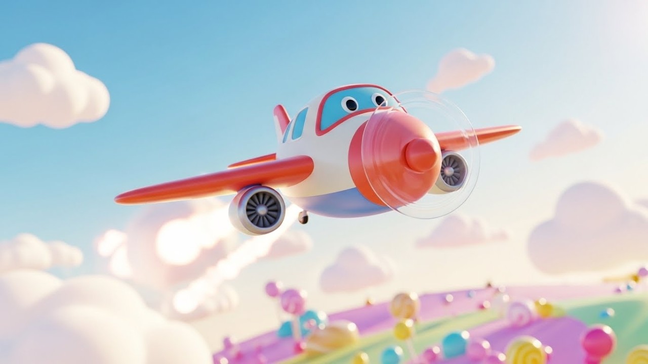 Маленький самолётик пролетает над Страной Игрушек ✈️🧸🎡 | Мультфильм для детей и весёлые приключения