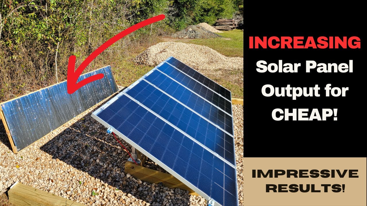 INCREASING Solar Panel Output for CHEAP!
