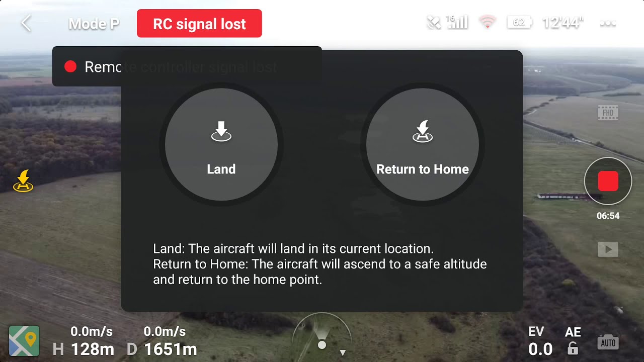 DJI Mavic Mini max range (at 120 meters)