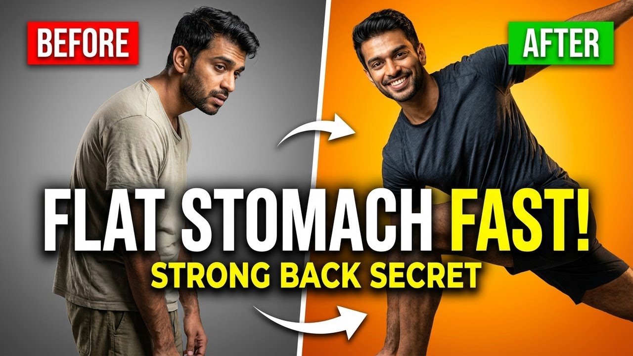 Want a FLAT Stomach and Strong Back? Watch This Now | #yoga #flatstomach