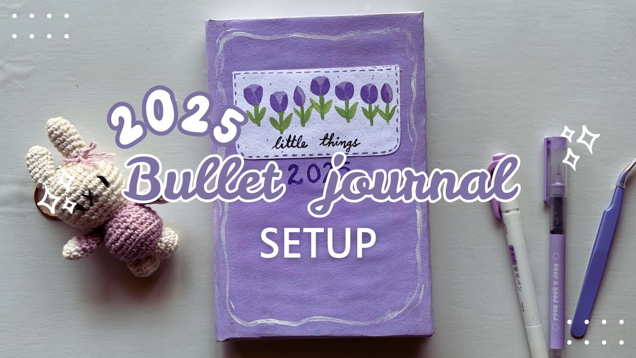 my 2025 journal setup☁️🌷 ninu shaaji