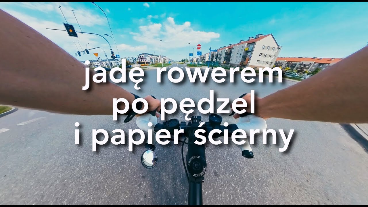 Jadę rowerem po pędzel i papier ścierny. #singlespeed