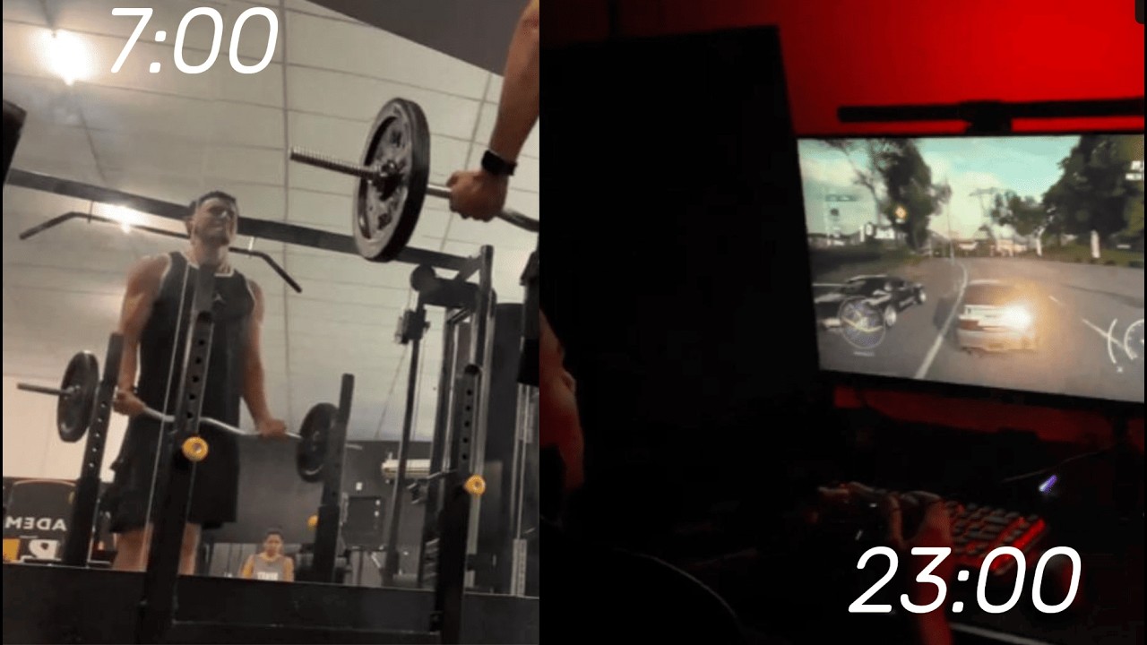 Um dia na vida de um GAMER que trabalha e estuda