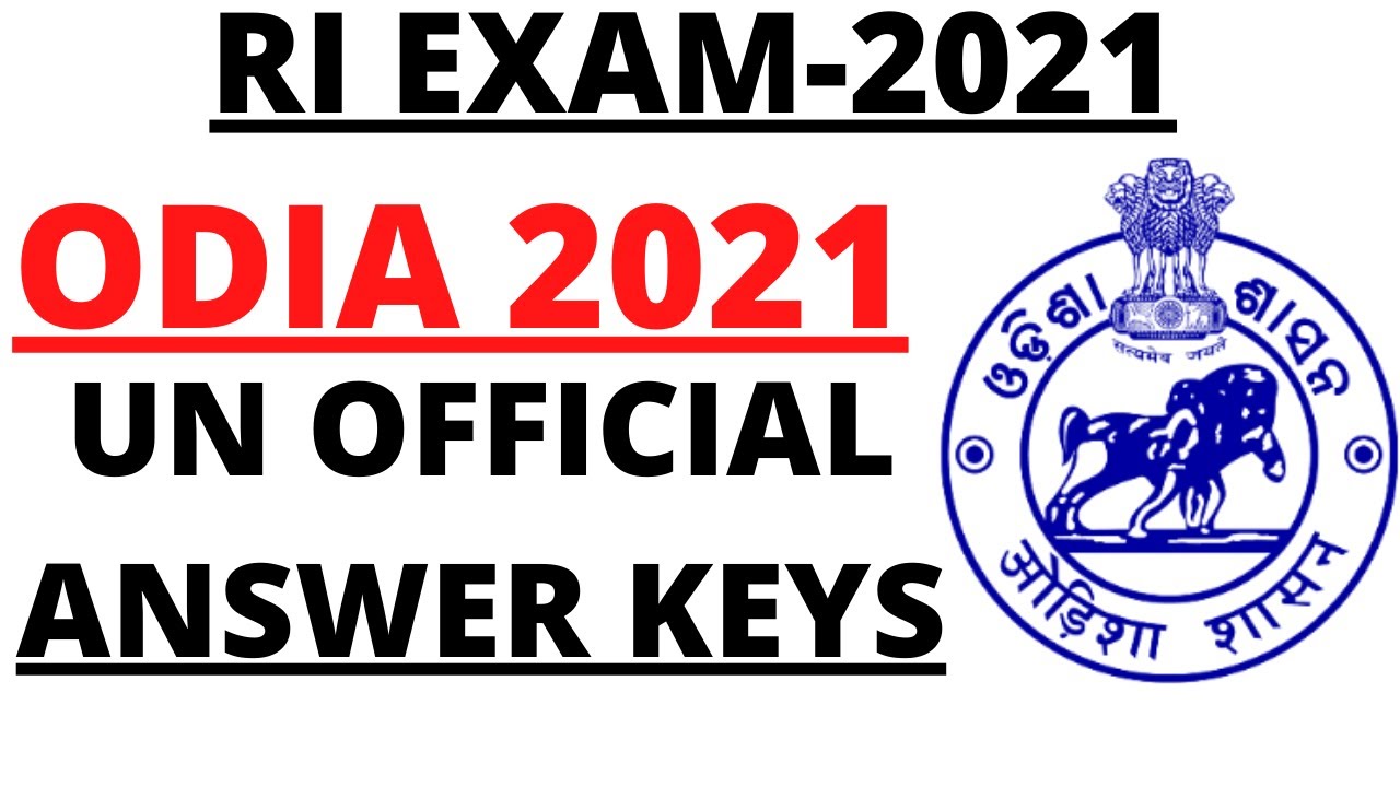 RI EXAM 2021 I ODIA QUESTION PAPER I I OFFICIAL ANSWER KEY IRI EXAM ANSWER KEY IRI EXAM ODIA GRAMMER