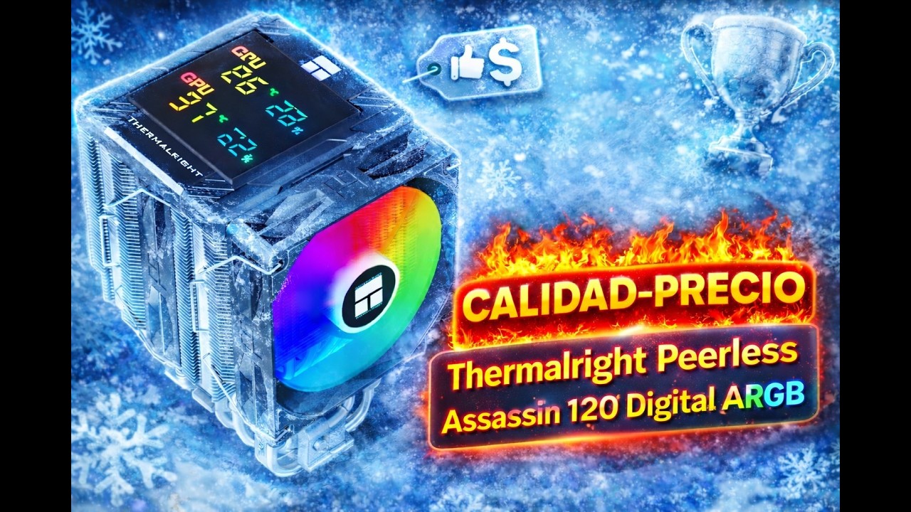 Thermalright Peerless Assassin Digital 120 ARGB Instalacion y Testing del calidad precio