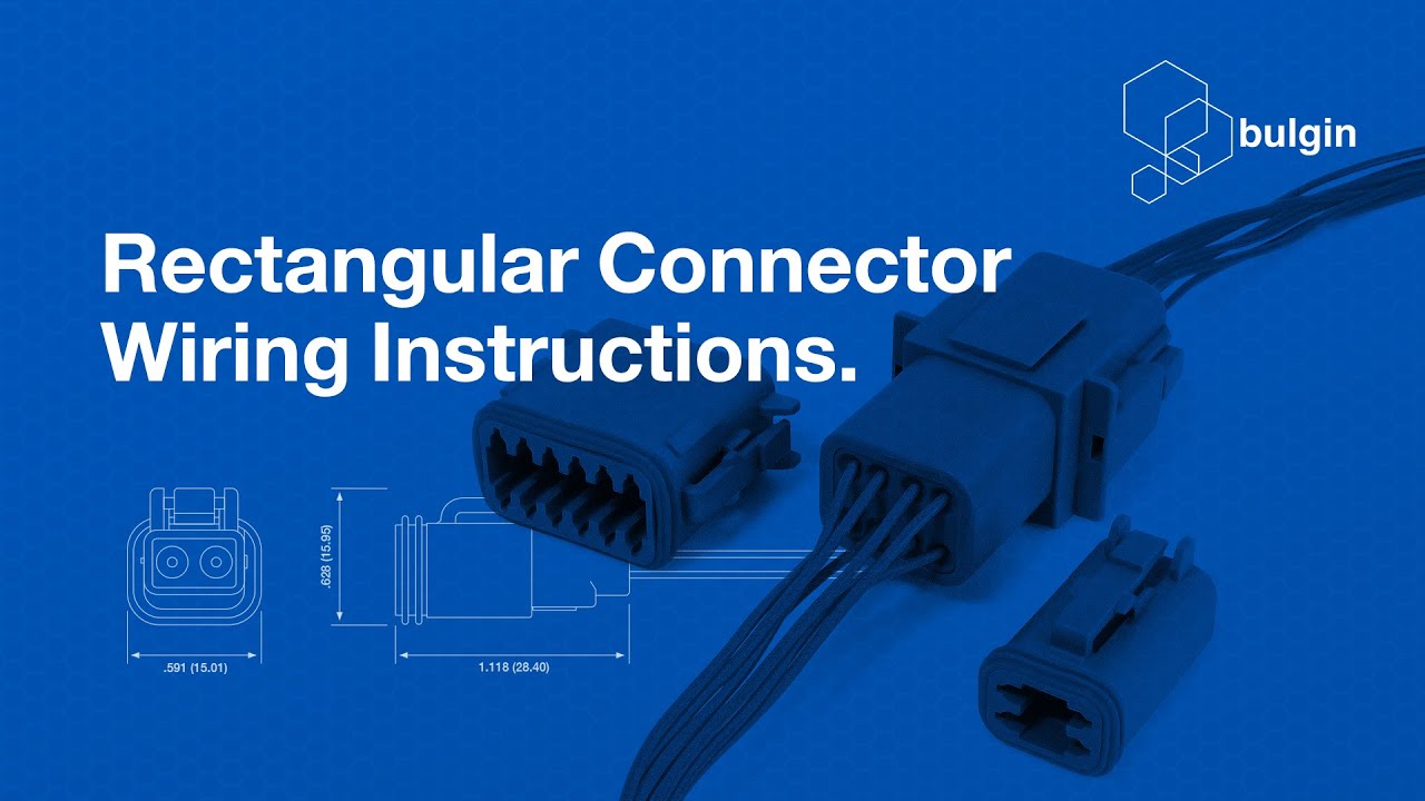 Bulgin Rectangular Connector Wiring Instructions