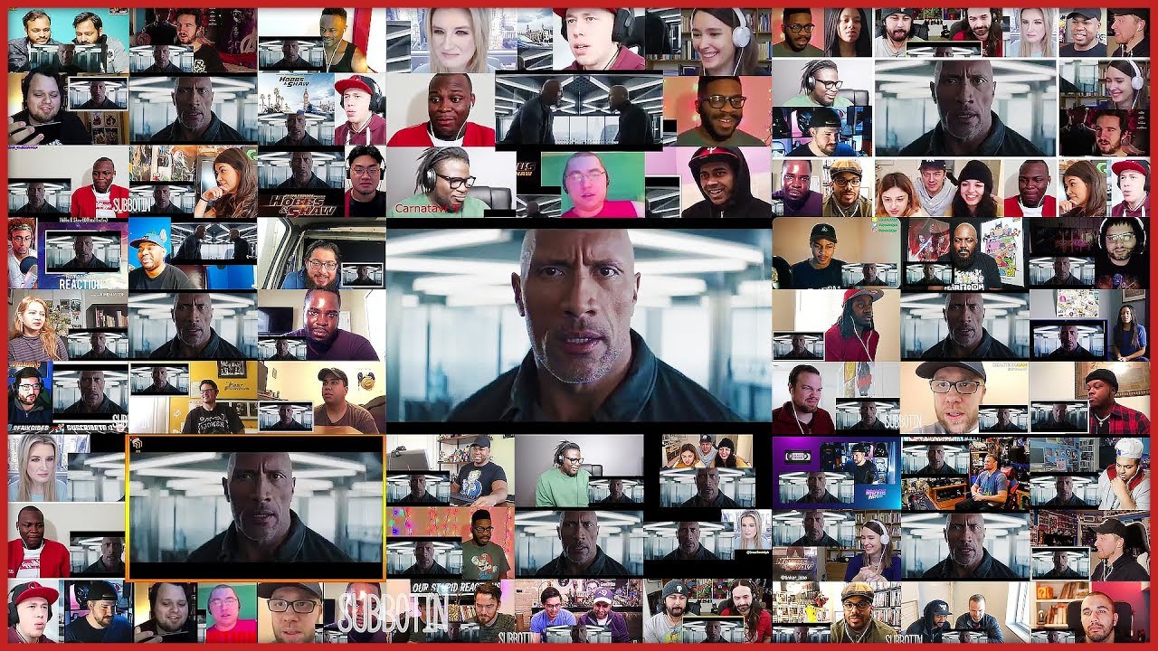 Fast & Furious: Hobbs & Shaw Trailer Mega Reactions Mashup | The Rock, Jason Statham