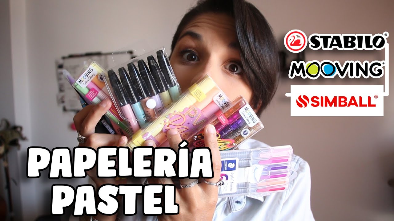 🖍COMPARANDO RESALTADORES PASTEL | VUELTA A CLASES 2020 | Mooving, Simball, Stabilo