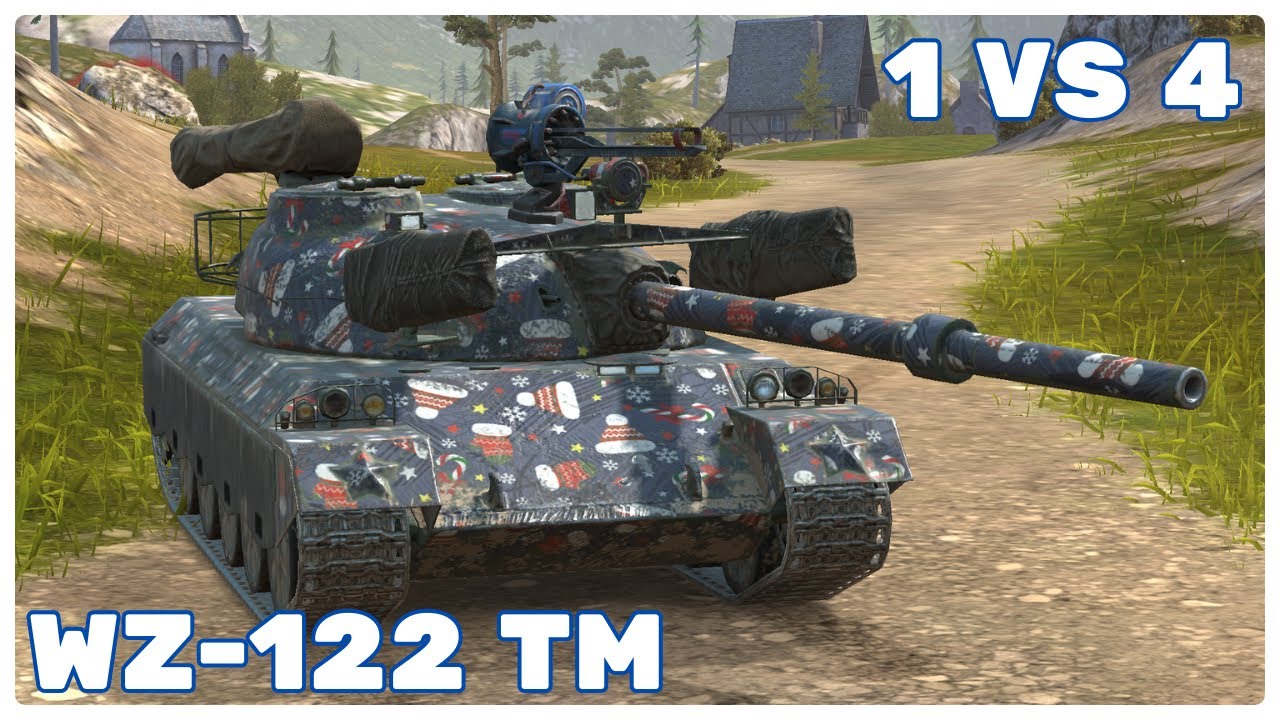 WZ-122 TM ● 5.4 K DAMAGE ● 1 VS 4 ● WoT Blitz Best Replays