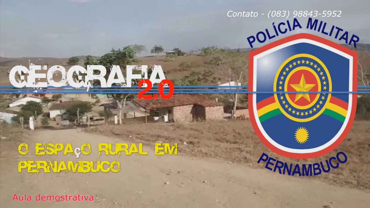 O espaço rural pernambucano - PMPE/2018