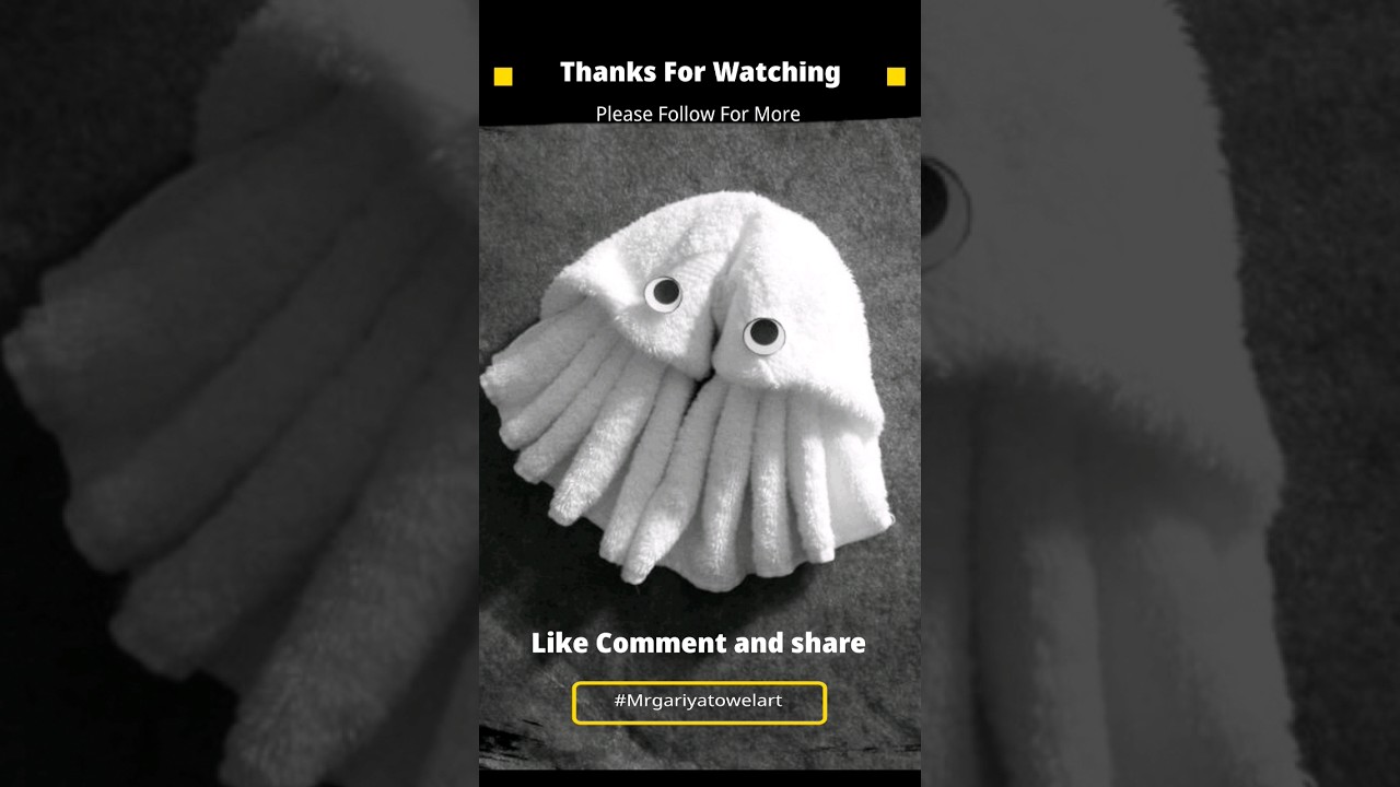 how to make jellyfish towel ar🪼  | towel art