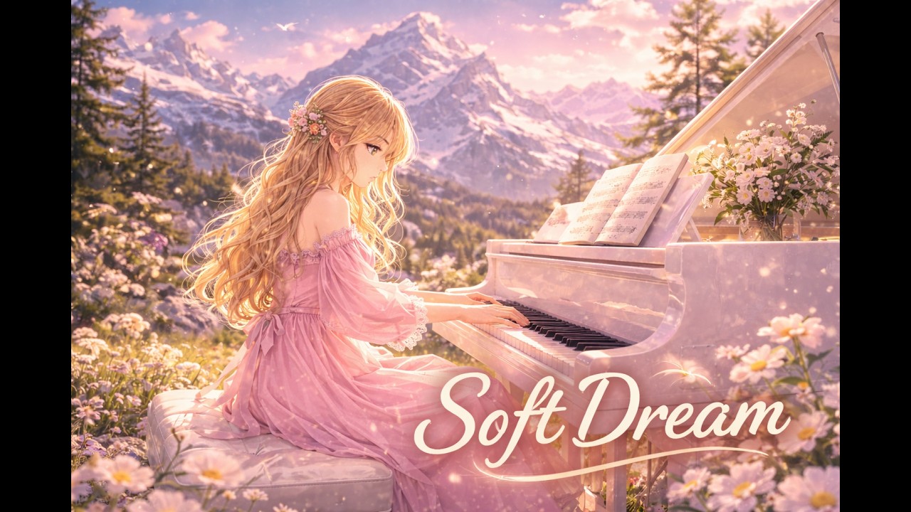 Soft Dreamscape Piano 🌸 | Peaceful Piano for Sleep and Relaxation