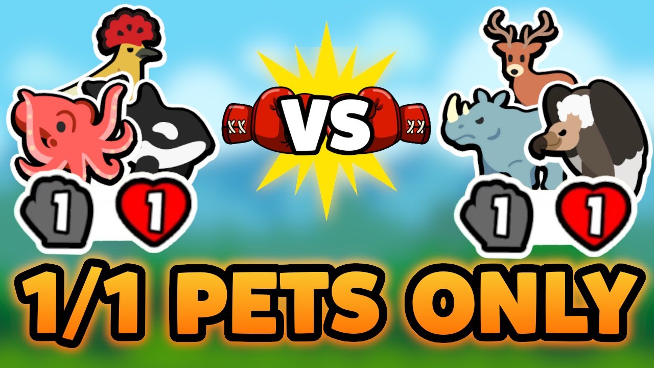 Super Auto Pets but we can only use 1/1 PETS