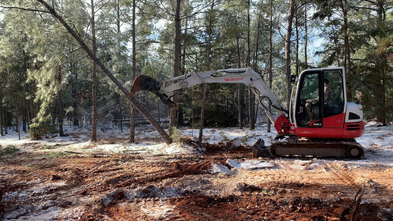 Rookie Operator Clears Trees With Takeuchi TB250-2 