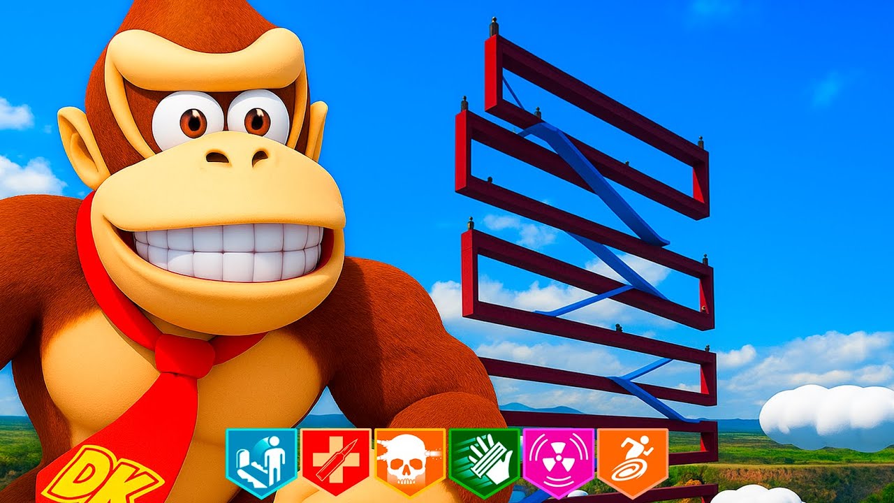 *Donkey Kong Tower Unlimited* Intensidad extrema y agua subiendo!