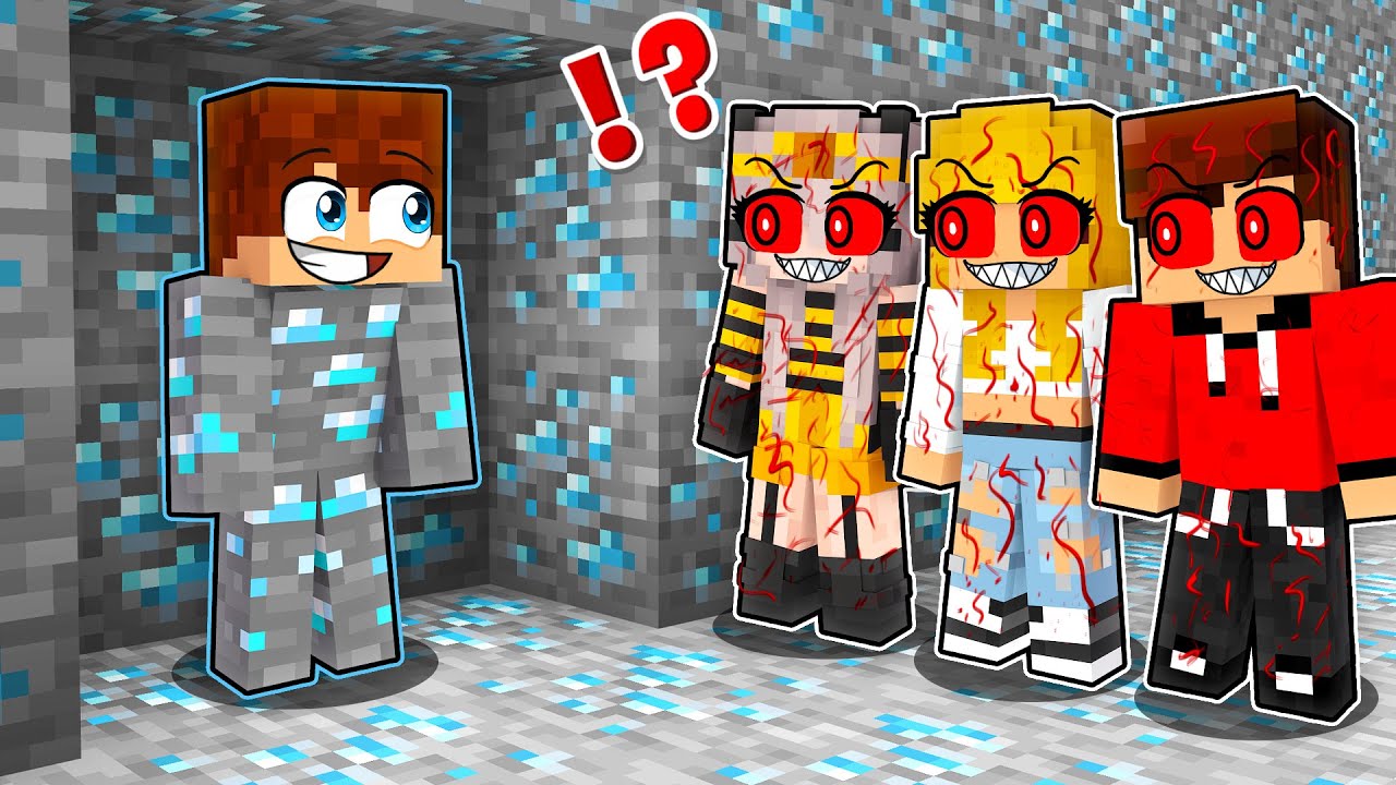JAK URYKŁEM SIĘ PRZED POTWORAMI EXE w Minecraft?!