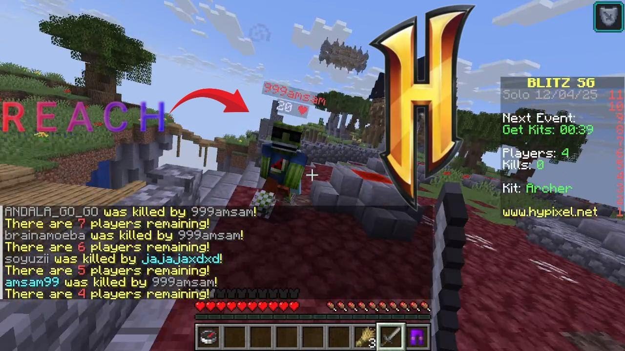 Hypixel (Blitz) First Win Against HACKER