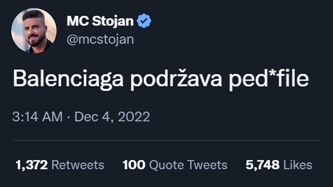 ⛔️MC Stojan OTKAZAO Balenciagu ⛔️