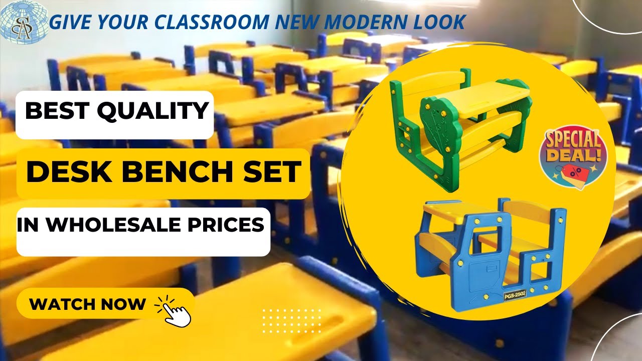 Best Quality Desk Bench | OPEN YOUR SCHOOL PLAYGROUP IN AFFORDABLE PRICE | Plastic Desk Bench Set