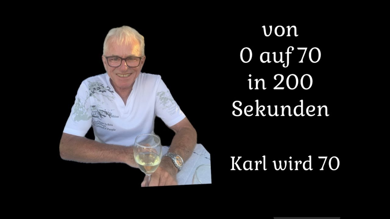 Plötzlich ist man 70
