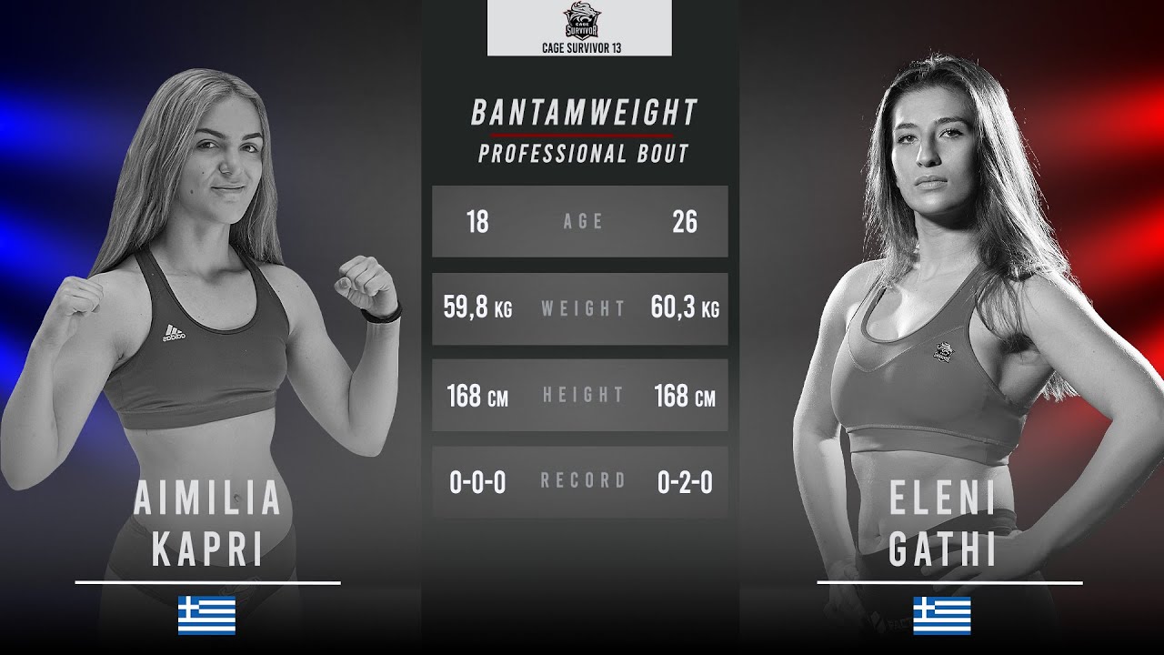 Cage Survivor 13: Aimilia Kapri vs. Eleni Gathi Full Fight