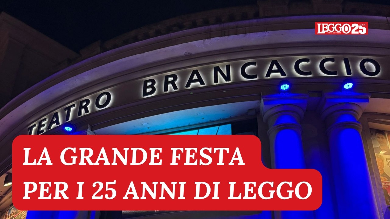 Leggo 25, la festa al teatro Brancaccio per i 25 anni: l'integrale della serata
